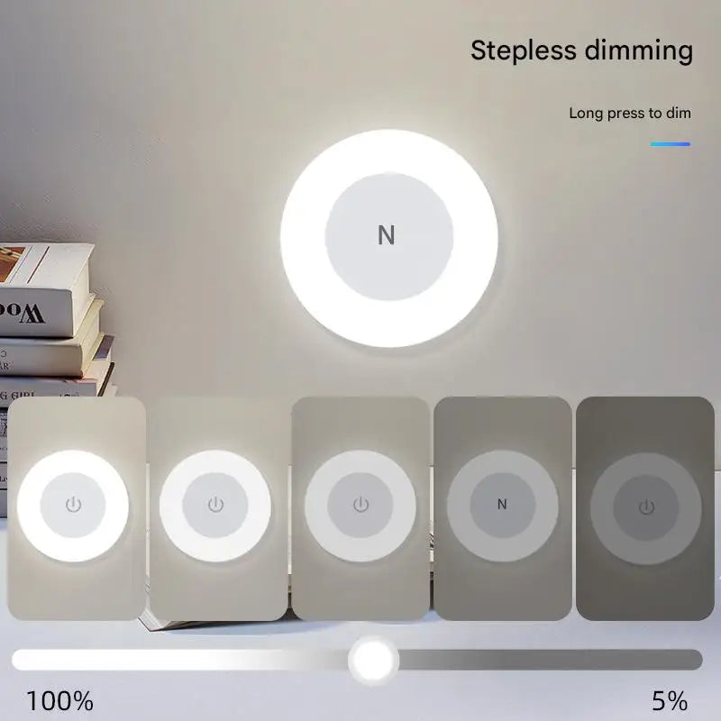 Energy Saving Touch Sensor LED Night Light | USB Rechargeable Lamp