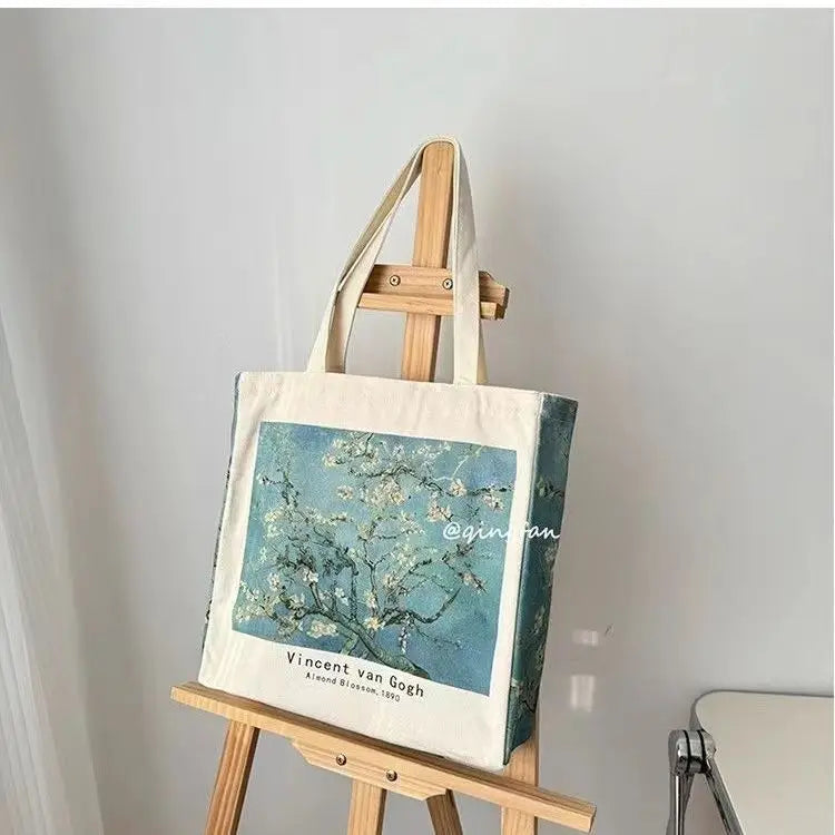 Vintage Canvas Shoulder Bag | Stylish Casual Tote for Women