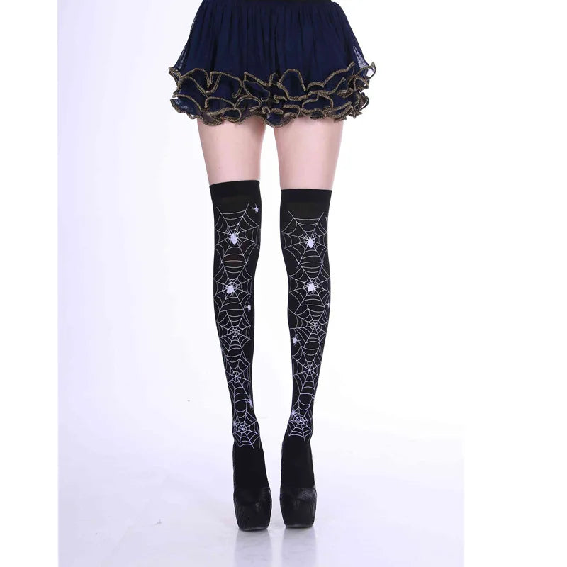 Gothic Knee-High Socks | Dark Festival & Cosplay Stockings