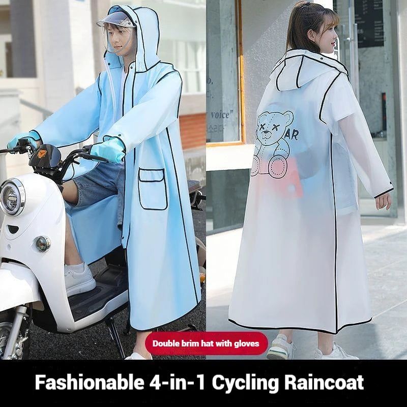 Waterproof Long Raincoat for Adults | Perfect for Hiking & Travel
