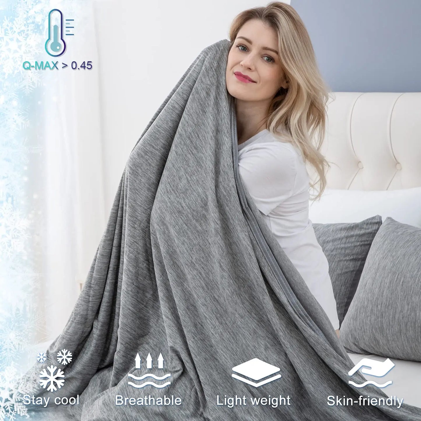 Lightweight Cooling Blanket | Breathable Summer Comforter