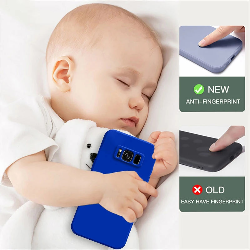 Soft Shockproof Silicone Phone Case for Galaxy Devices | Stylish Protection