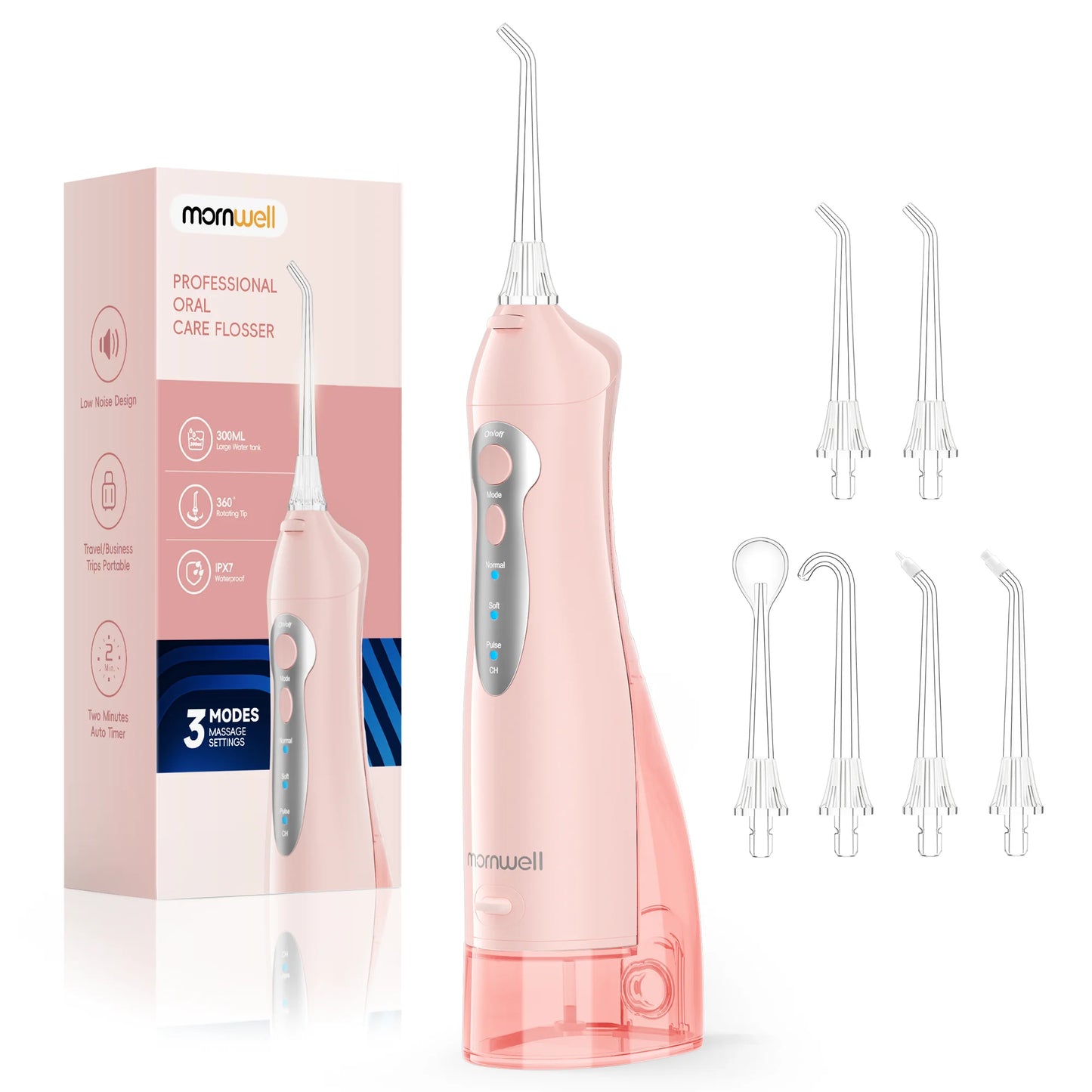 Irrigador dental inalámbrico portátil | Cuidado dental recargable por USB