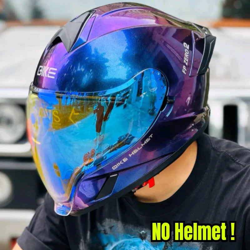 Universal Ghost Face Helmet | Silver Plated Day Night Visors