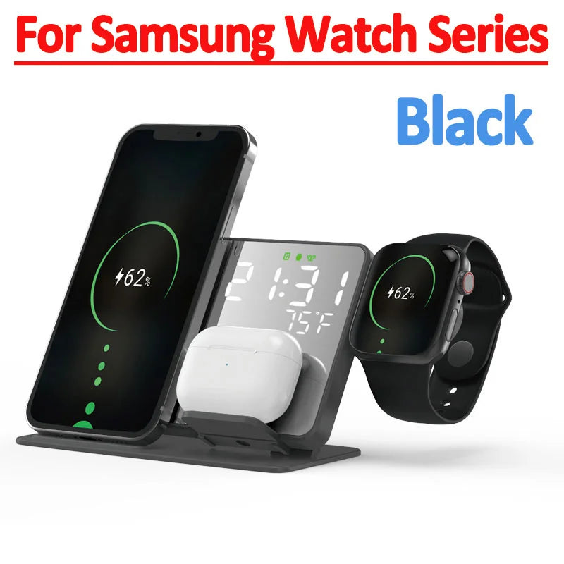 4-in-1 Wireless Charger Stand | Fast 30W Charging Solution