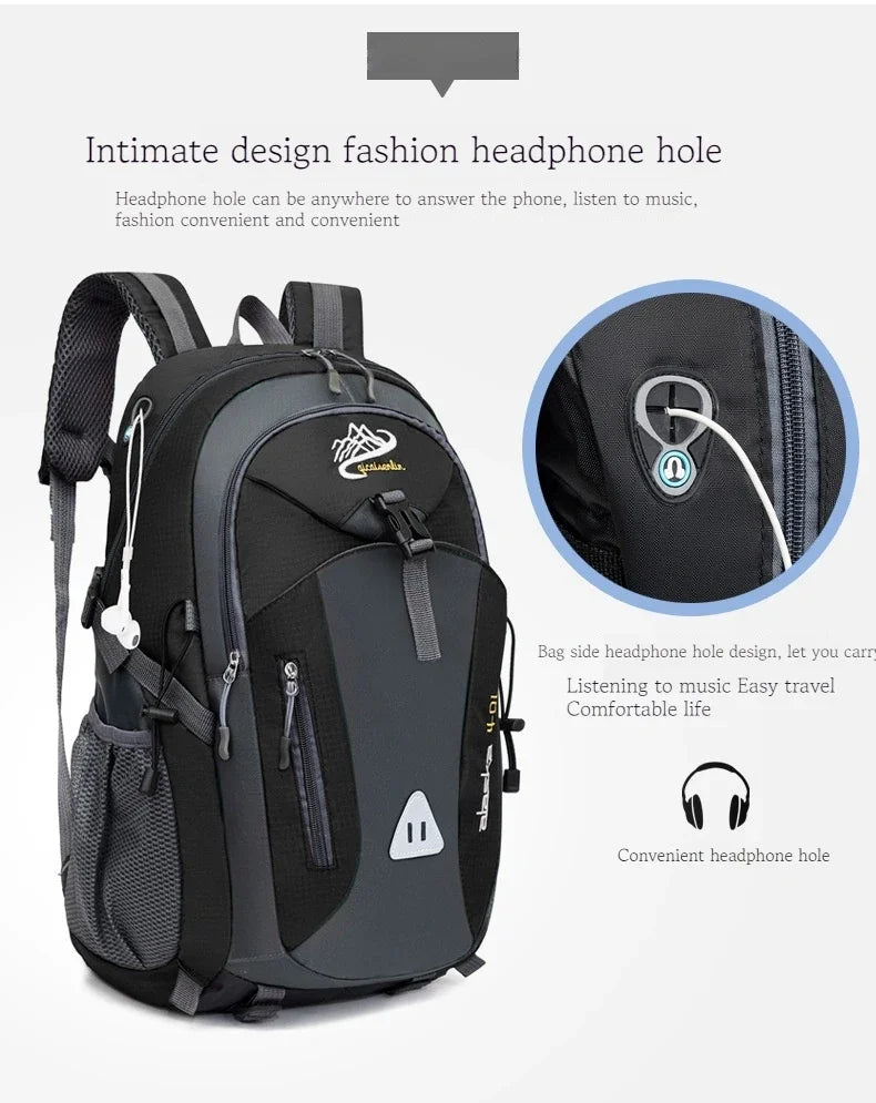 Waterproof Nylon Backpack for Hiking and Outdoor Adventures