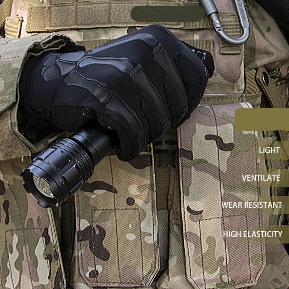 Unisex Touchscreen Motorcycle Gloves | Breathable Tactical Full-Finger