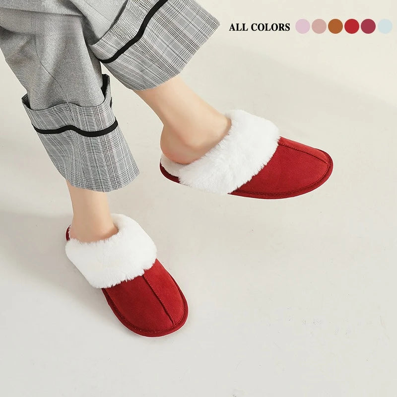 Cozy Women's Fuzzy Lined Indoor Slippers | Warm Anti-Slip Comfort