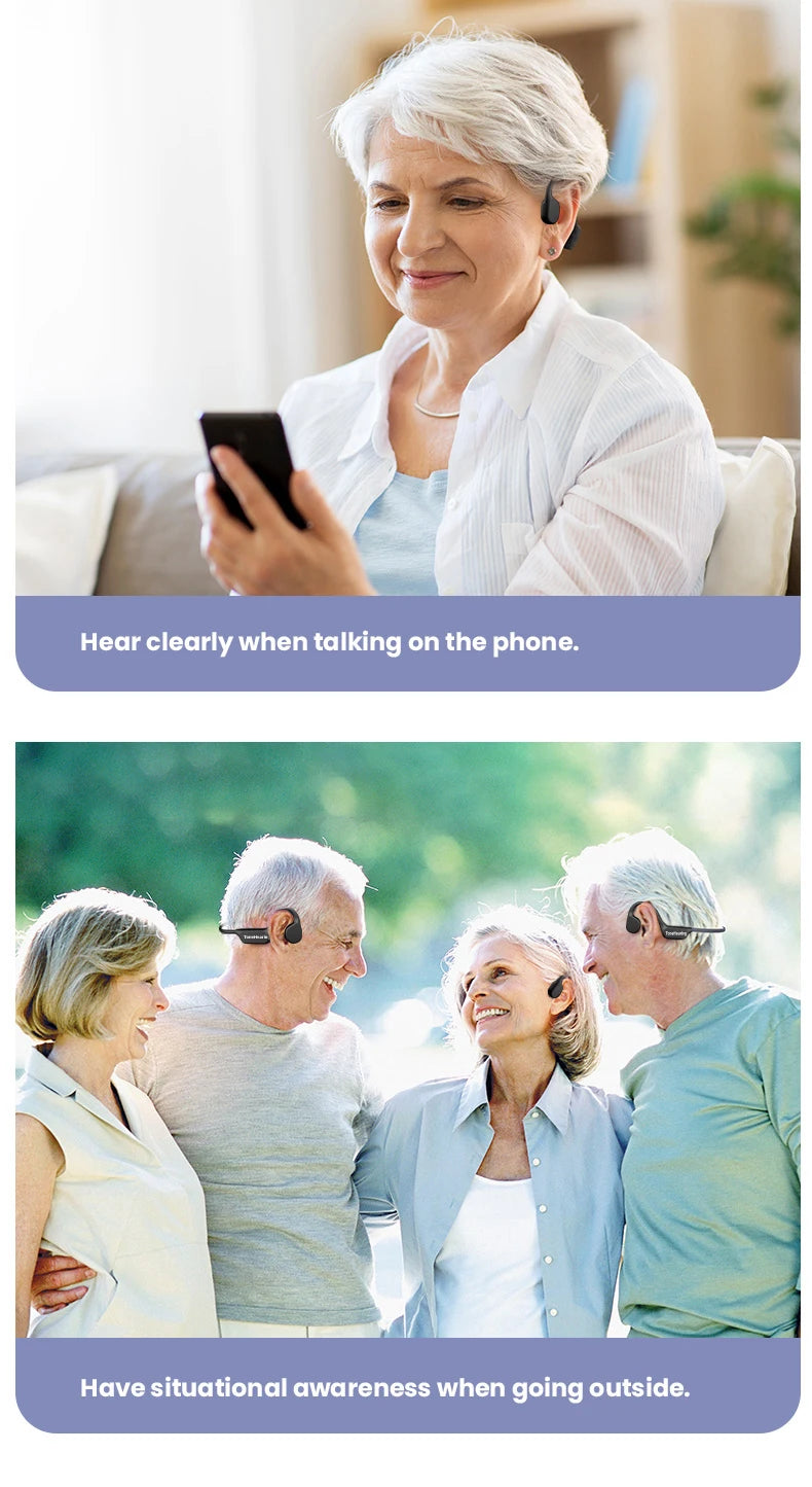 Bone Conduction Bluetooth Hearing Aid | Comfort & Clarity