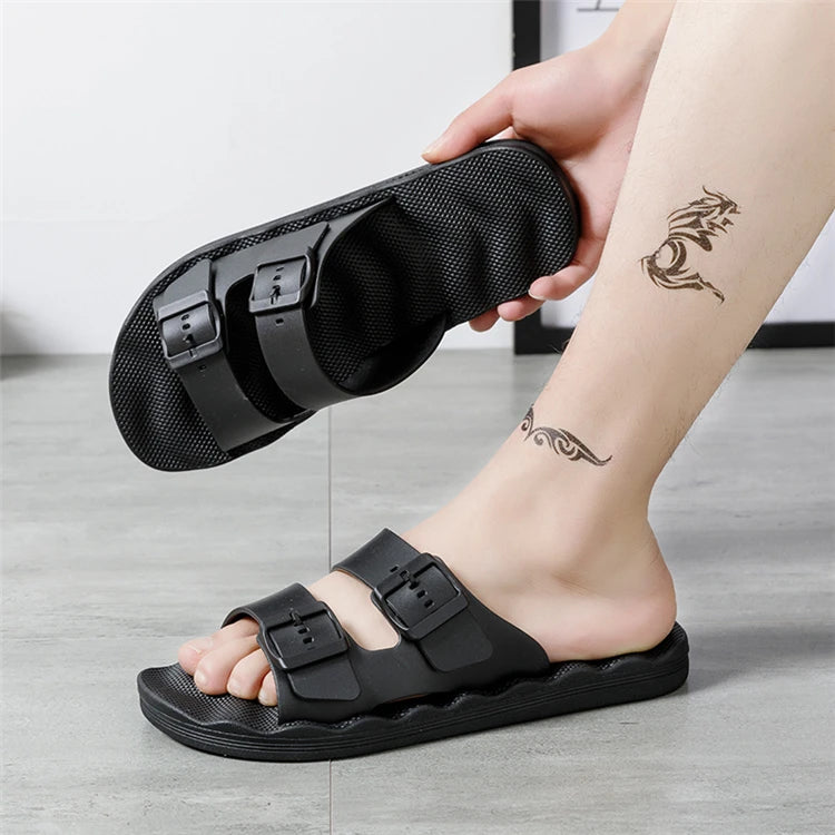 Comfortable Adjustable Men's Summer Slippers | Lightweight Beach Sandals