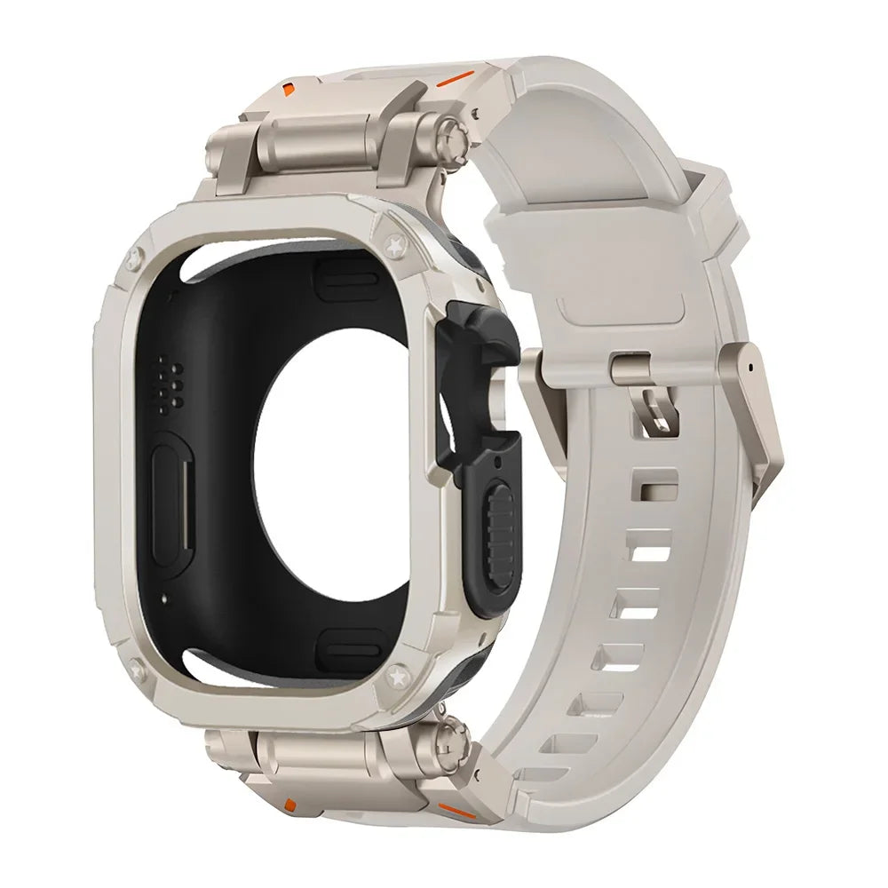 Funda protectora de TPU y pulsera de silicona para Apple Watch