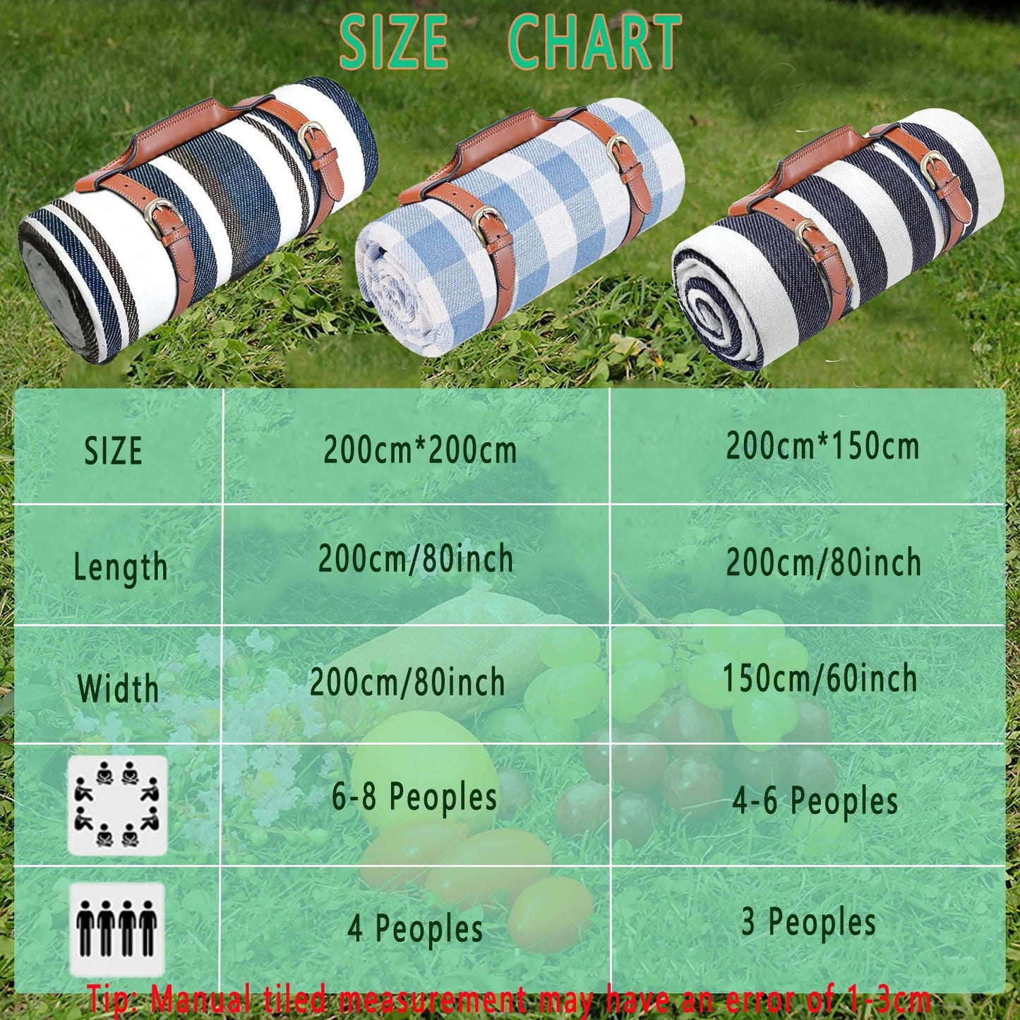 Extra Large Waterproof Picnic Blanket | Family-Friendly Beach Mat