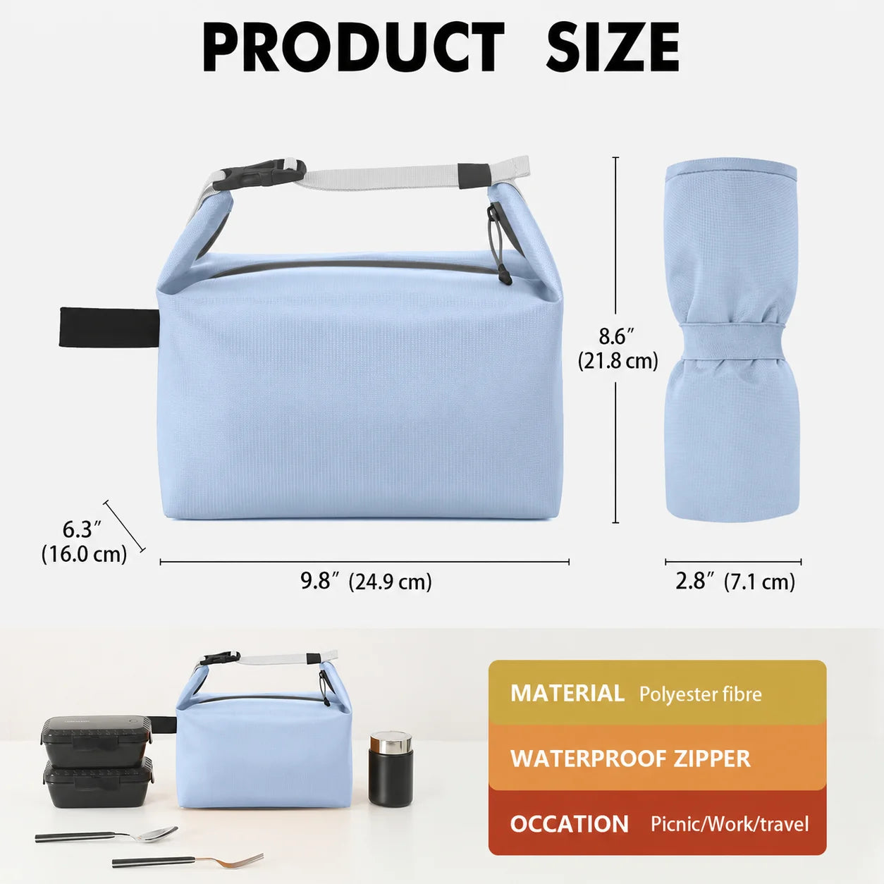 Insulated Lunch Bag for Women | Thermal Cooler Tote for Travel