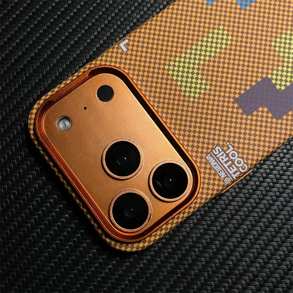 Magnetic Carbon Fiber Phone Case for iPhone 17 16 15 Pro Max
