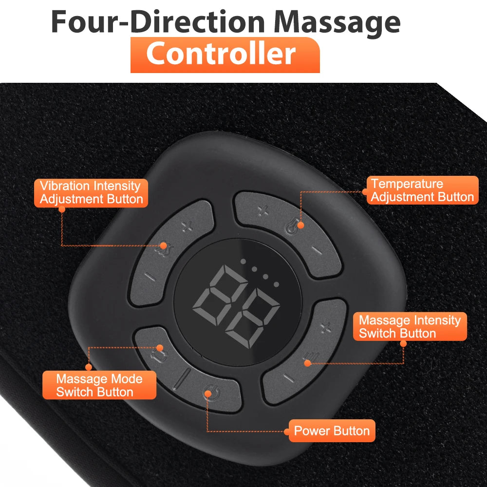 Wireless Air Pressure Ankle Massager | Electric Heating & Vibration