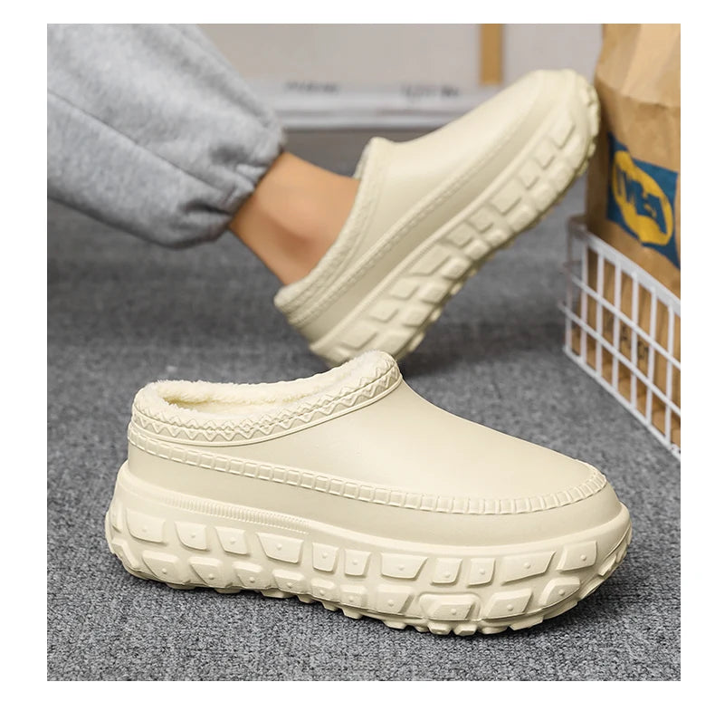 Couples Plush Cotton Slippers | Cozy Winter Indoor Shoes