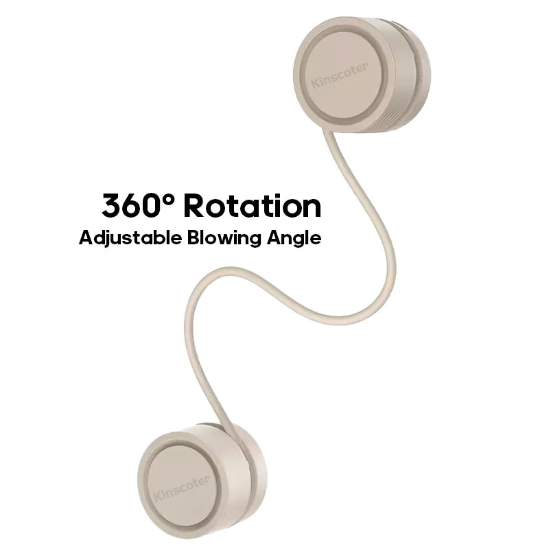 Portable Bladeless Neck Fan | USB Rechargeable Mini Air Cooler
