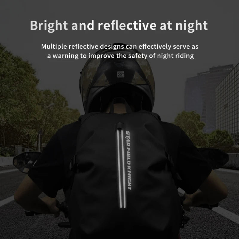 Large Capacity Waterproof Motorcycle Helmet Backpack | Outdoor Gear