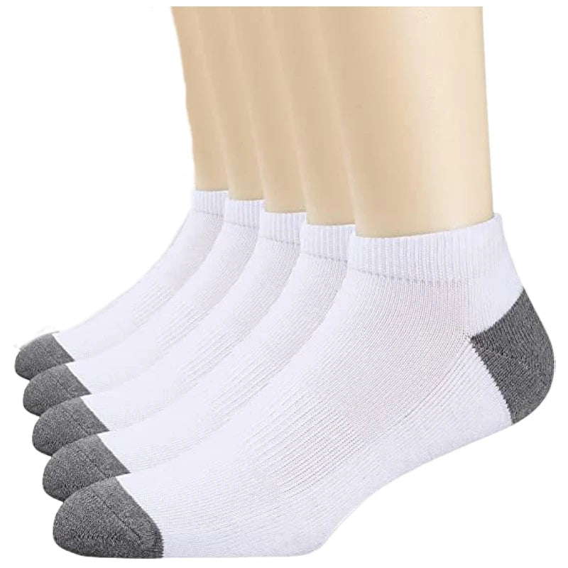 10 Pairs Men’s Cotton Short Socks | Breathable Low-Cut Ankle Socks