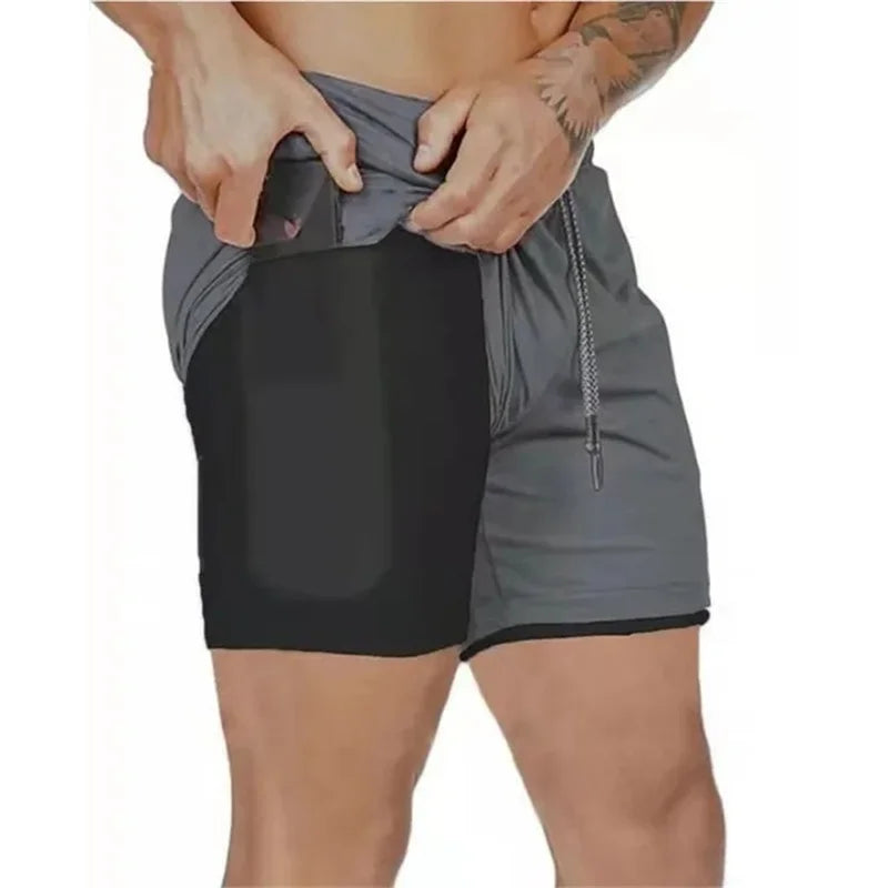Men's Double-Decker Sport Shorts | Perfect for Summer Fitness