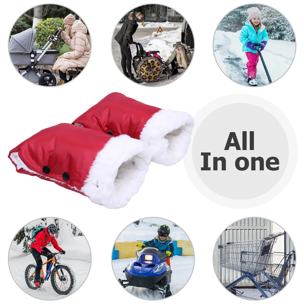 Waterproof Infant Push Chair Mittens | Warm & Cozy Baby Gloves