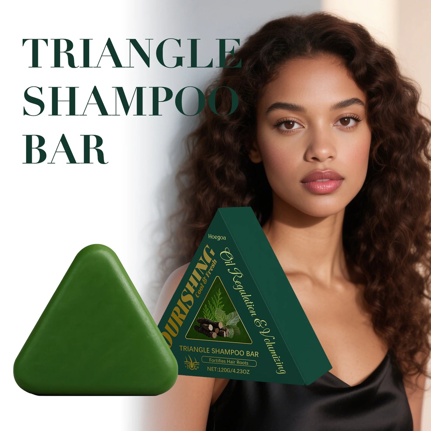 Nature Triangle Shampoo Bar | Refreshing Scalp Care & Oil Control