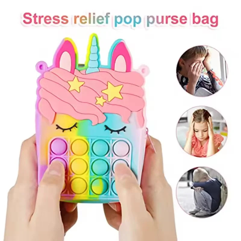 Unicorn Cross Bag - Stress Relief Handbag for Kids and Girls