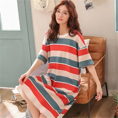 Cute Women's Short Sleeve Nightgown | Plus Size Sleepwear