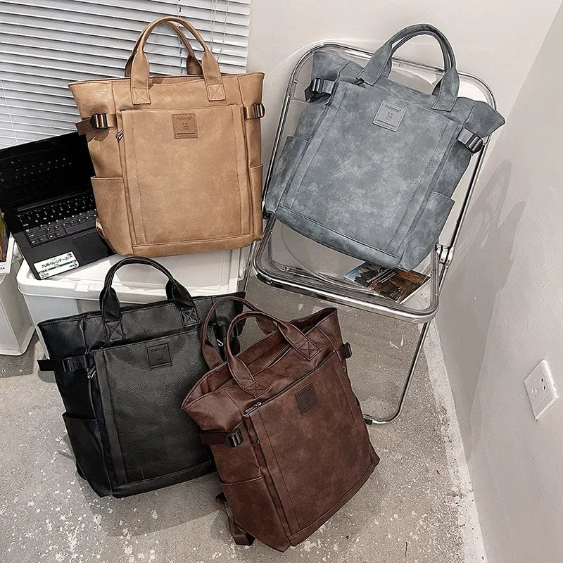Stylish PU Leather Women's Backpack | Spacious Travel Companion