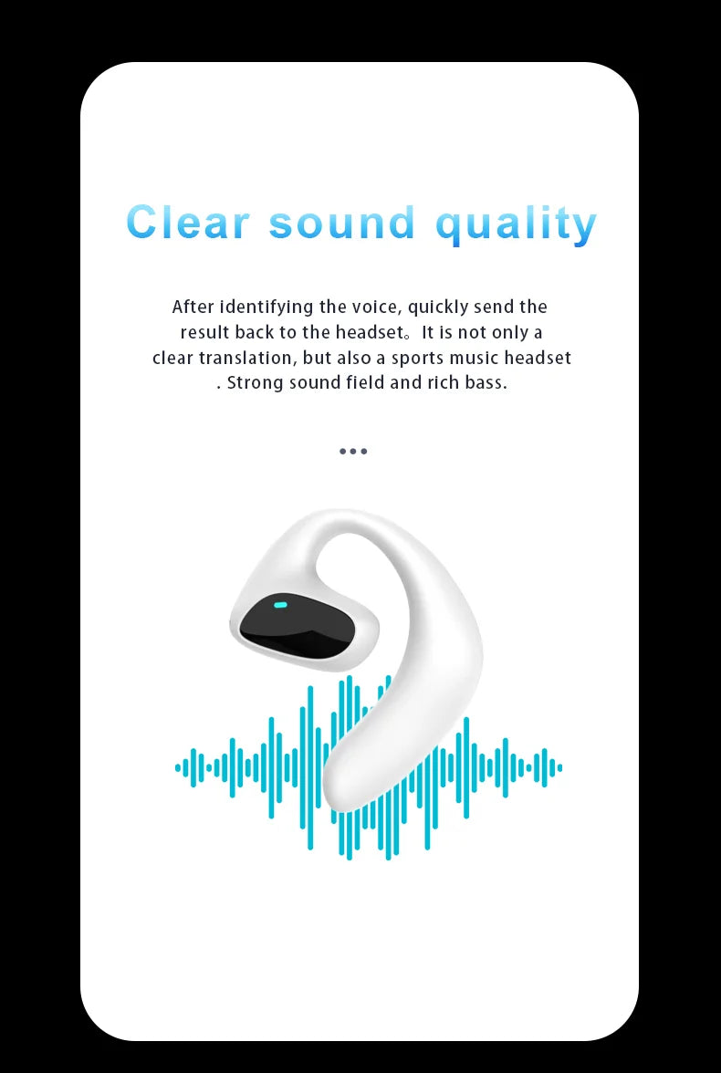 Wireless Language Translator Earbuds | High Accuracy & 144 Languages
