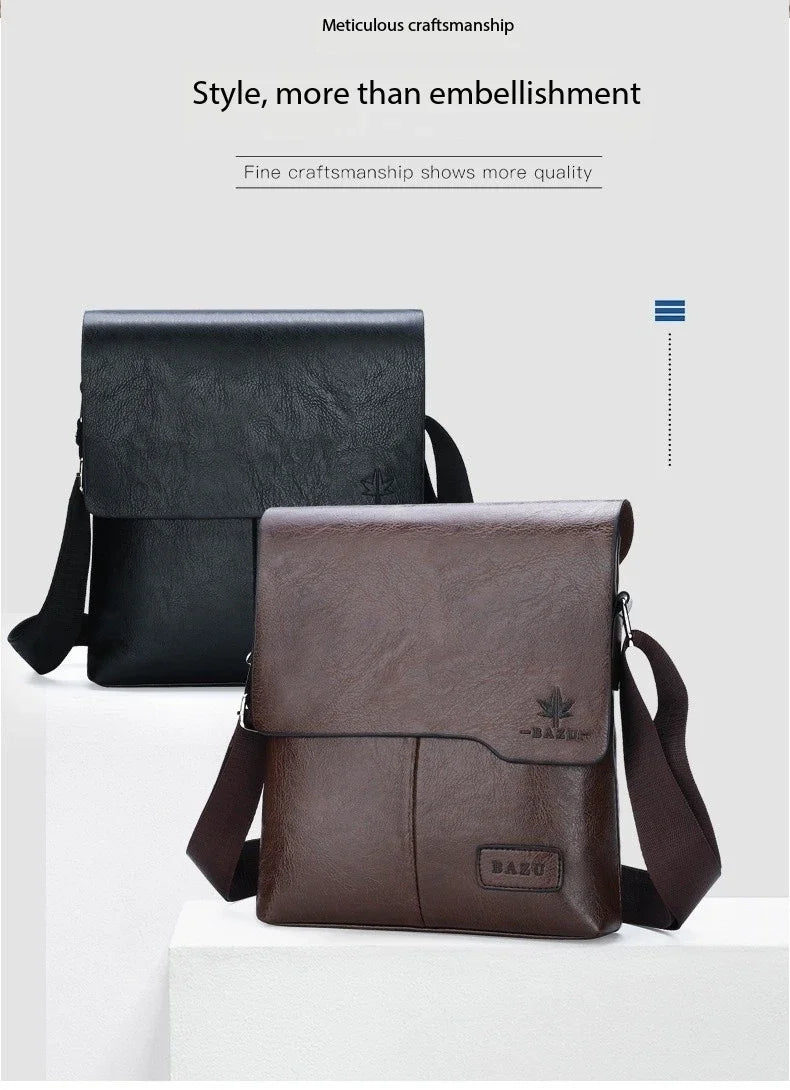 Luxury Vintage Leather Messenger Bags for Men | Stylish Shoulder Bag