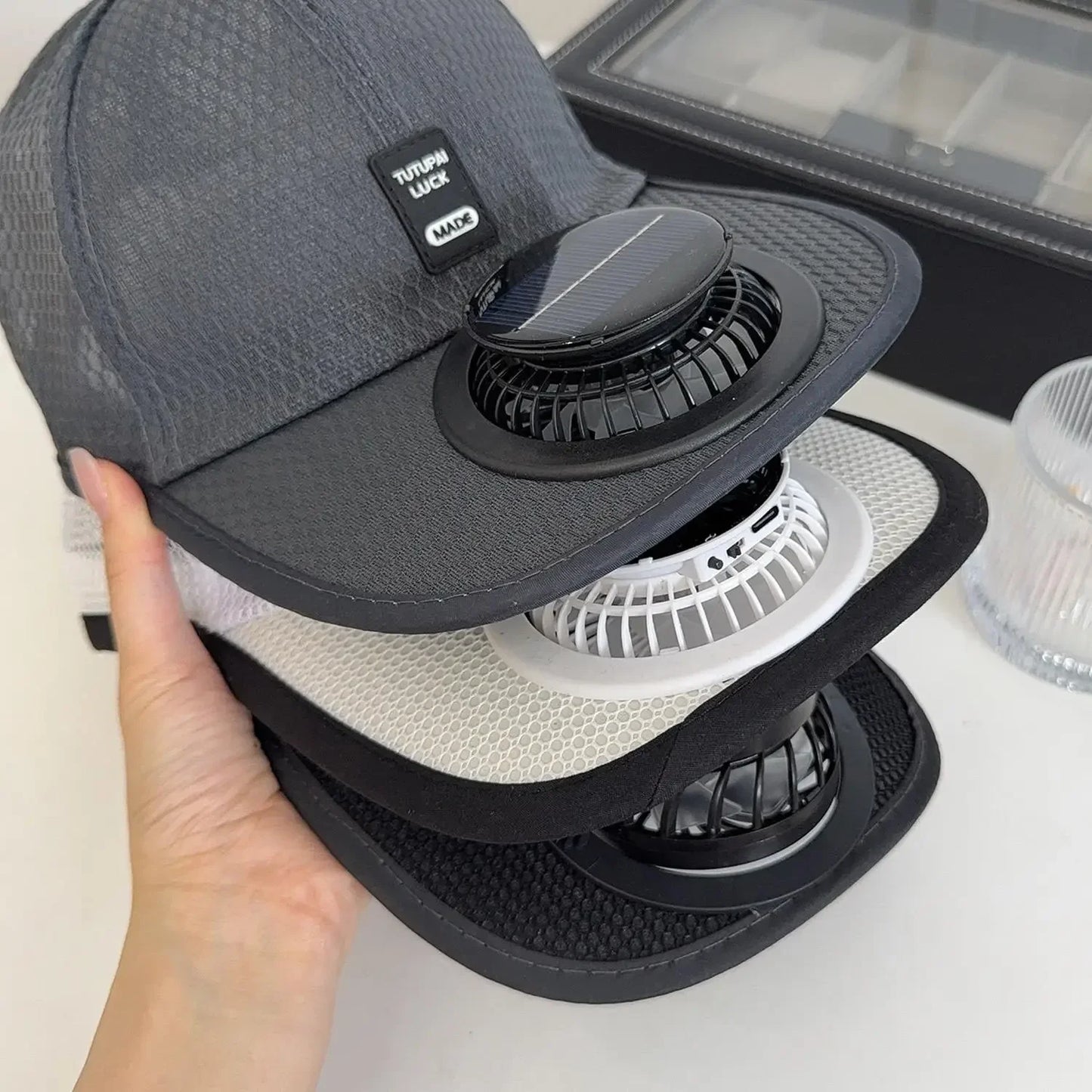 Breathable Mesh Cap with USB Fan | Summer Outdoor Sun Protection