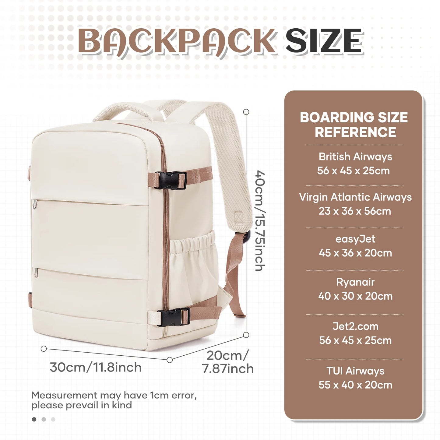 Convenient Under Seat Travel Backpack | Ideal for Adventures