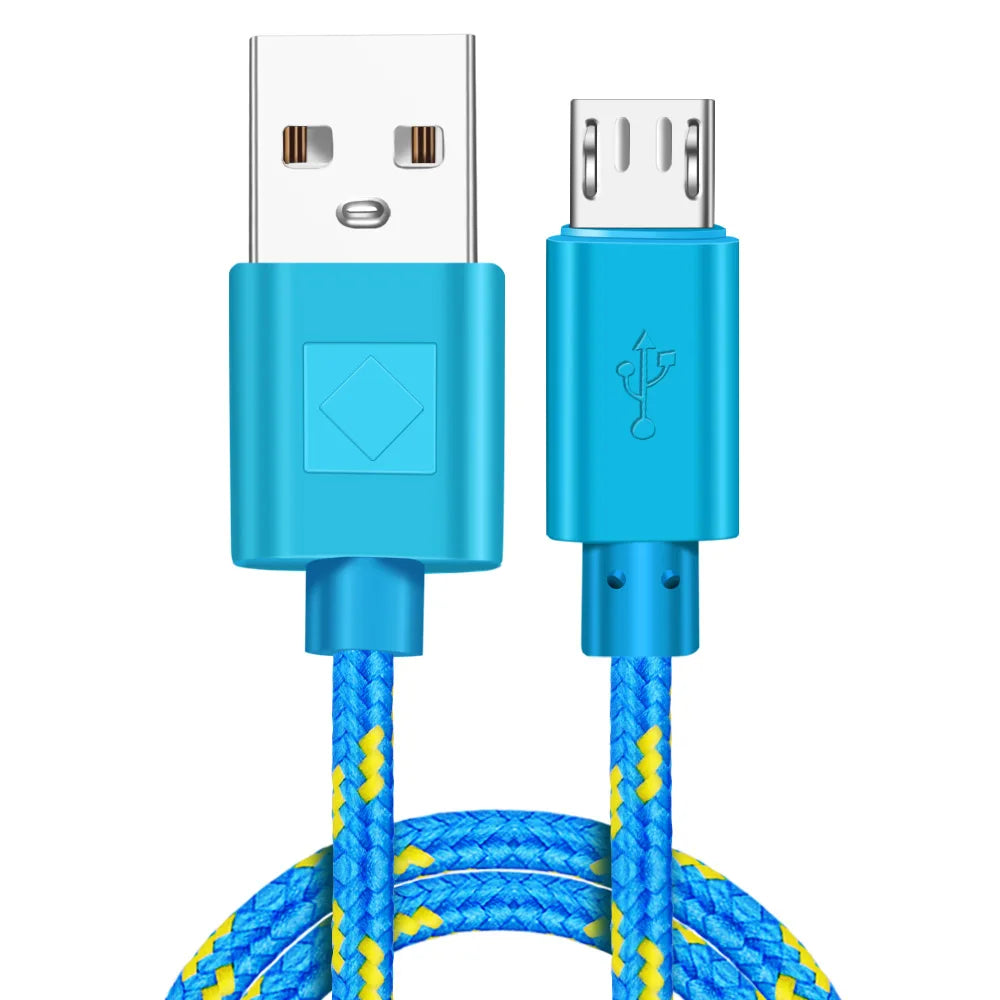 Nylon Braided Micro USB Cable | Fast Data Sync & Charger