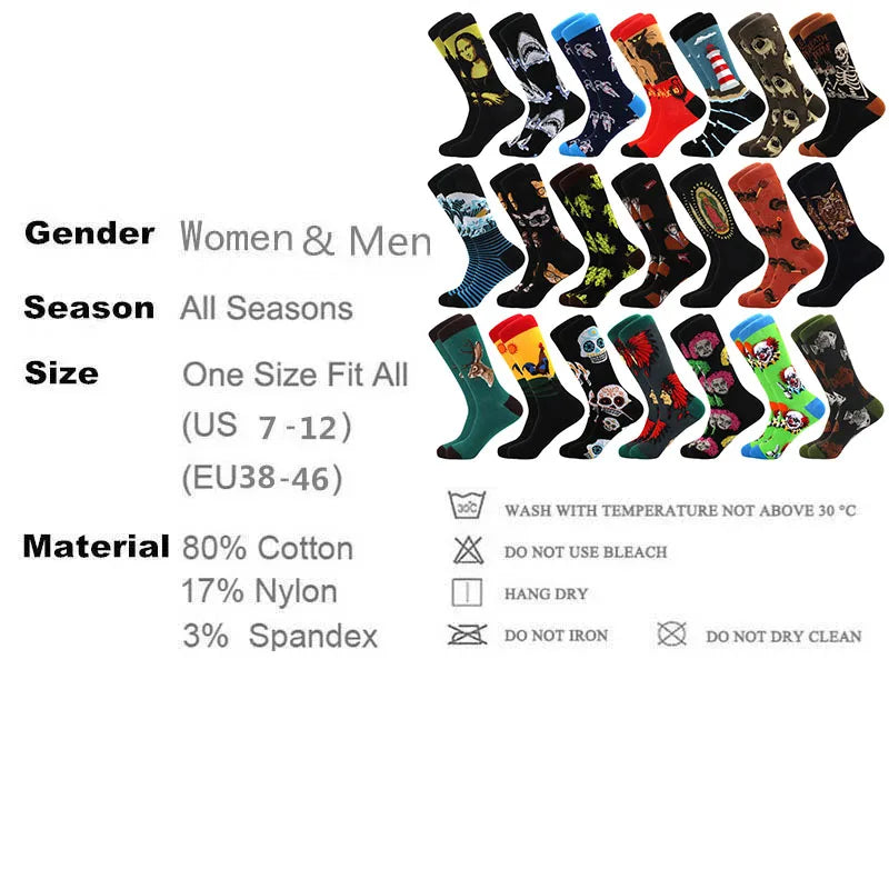 Funny Mid-Top Unisex Socks | Unique Hip Hop Shark Design