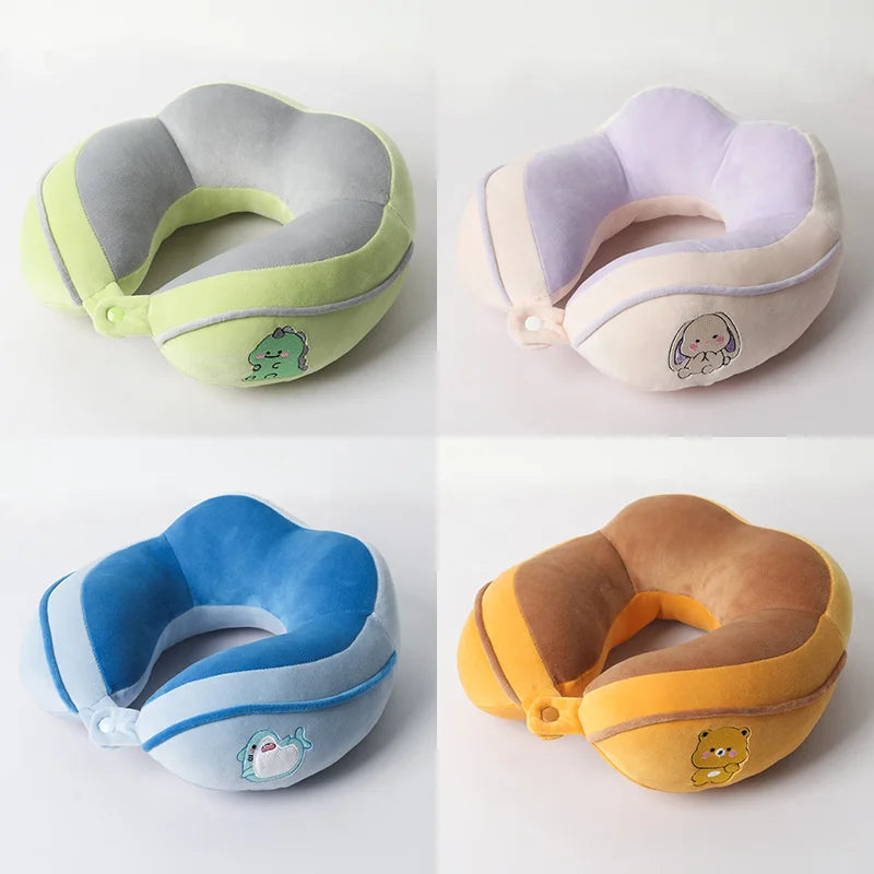 Cute U-Shaped Neck Pillow | Travel & Office Cervical Support