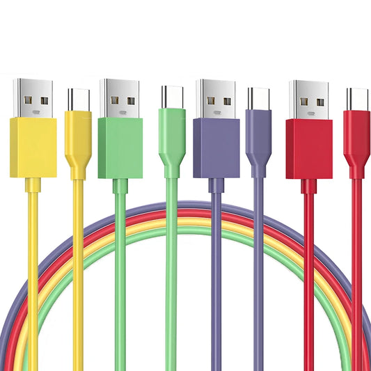 USB Type C Quick Charge Silicone Cable | Fast Charging & Data Transfer