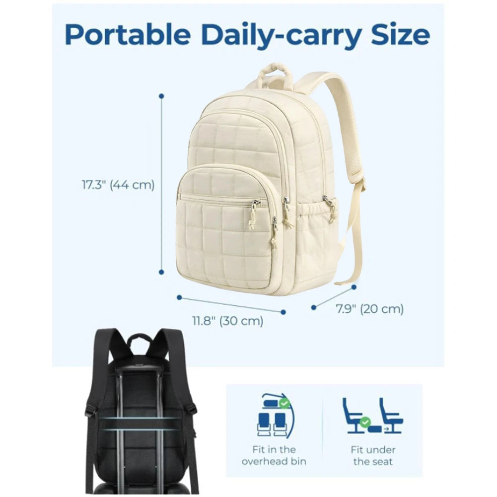 Stylish 15.6 Inch Casual Laptop Backpack for Women | Functional & Chic