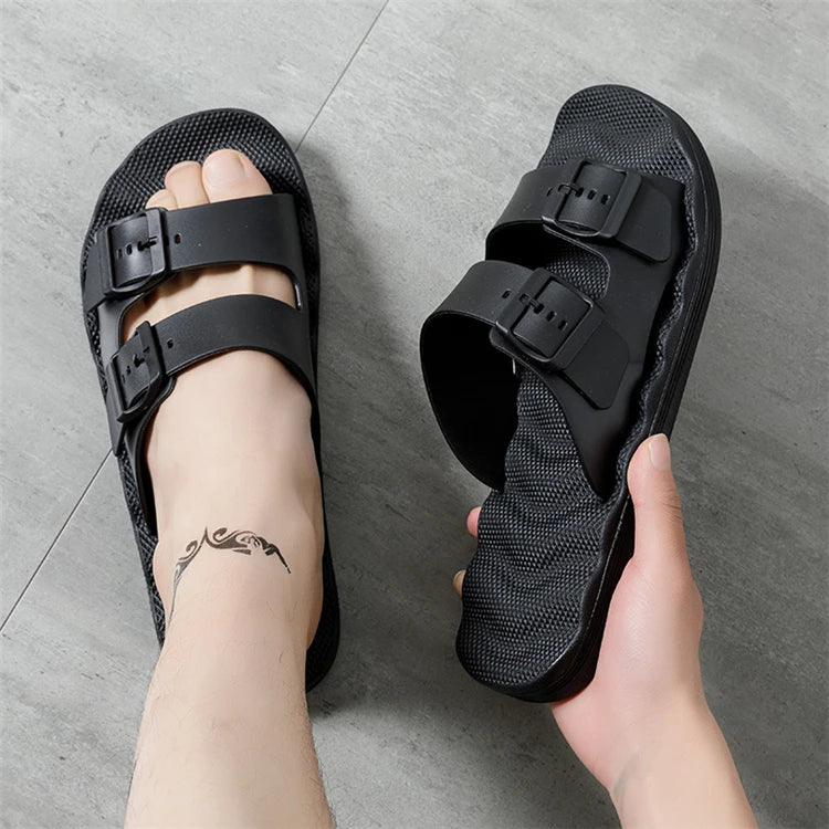 Comfortable Adjustable Men's Summer Slippers | Lightweight Beach Sandals