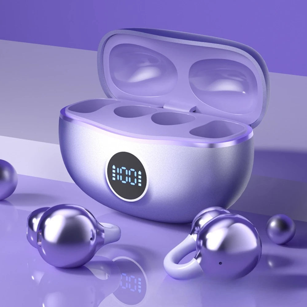 Wireless Bluetooth Open Ear Earbuds | Noise Cancelling Sports Earphones