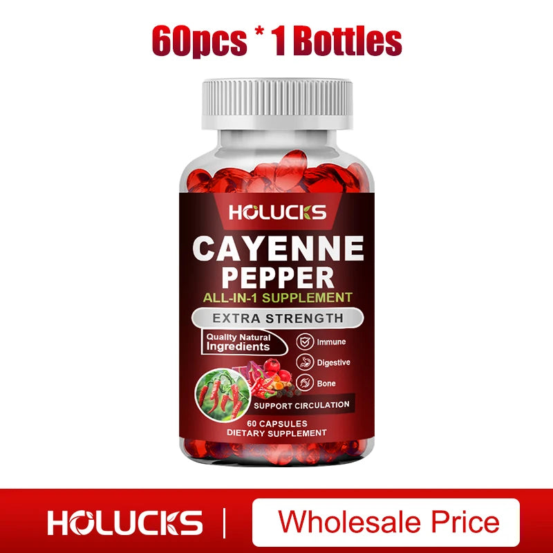 Cayenne Pepper Capsules | Boost Metabolism & Support Digestion