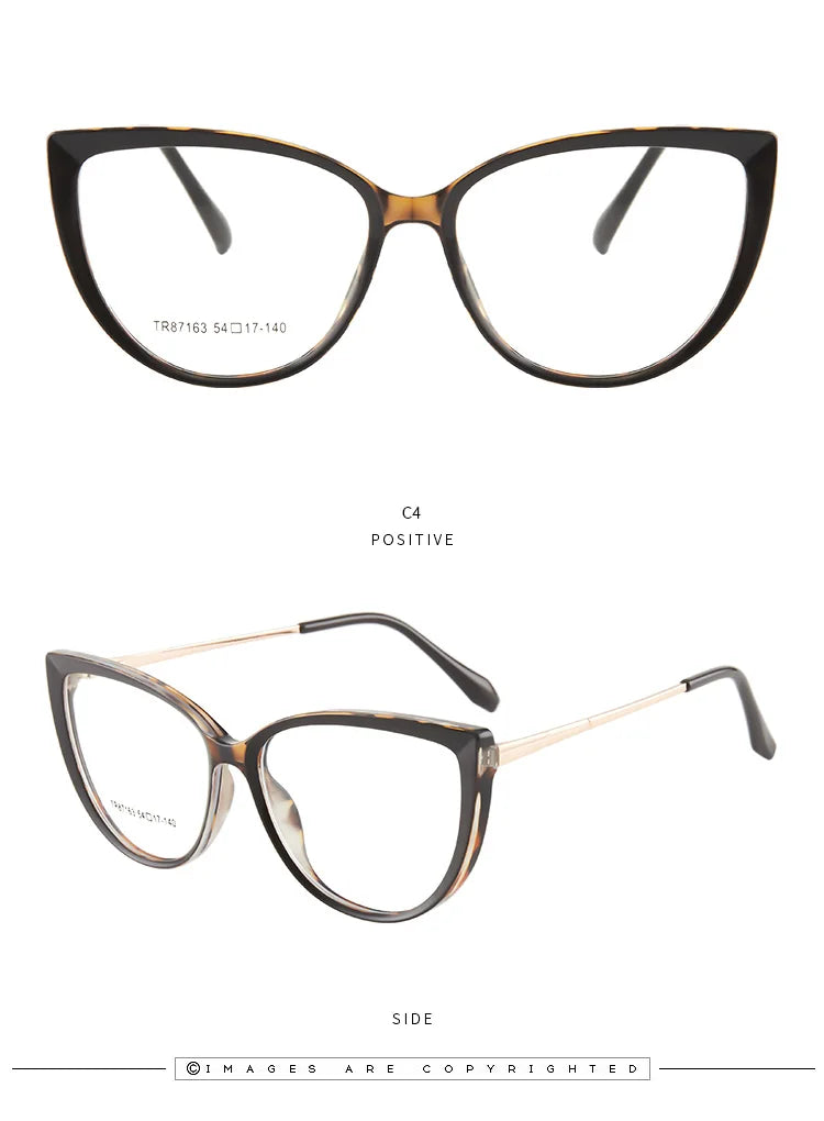 Stylish Handmade Cat Eye Prescription Glasses for Women