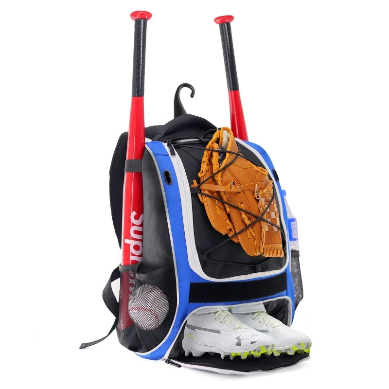 Baseball Softball Backpack | Large Capacity Sports Bag with Shoe Compartment