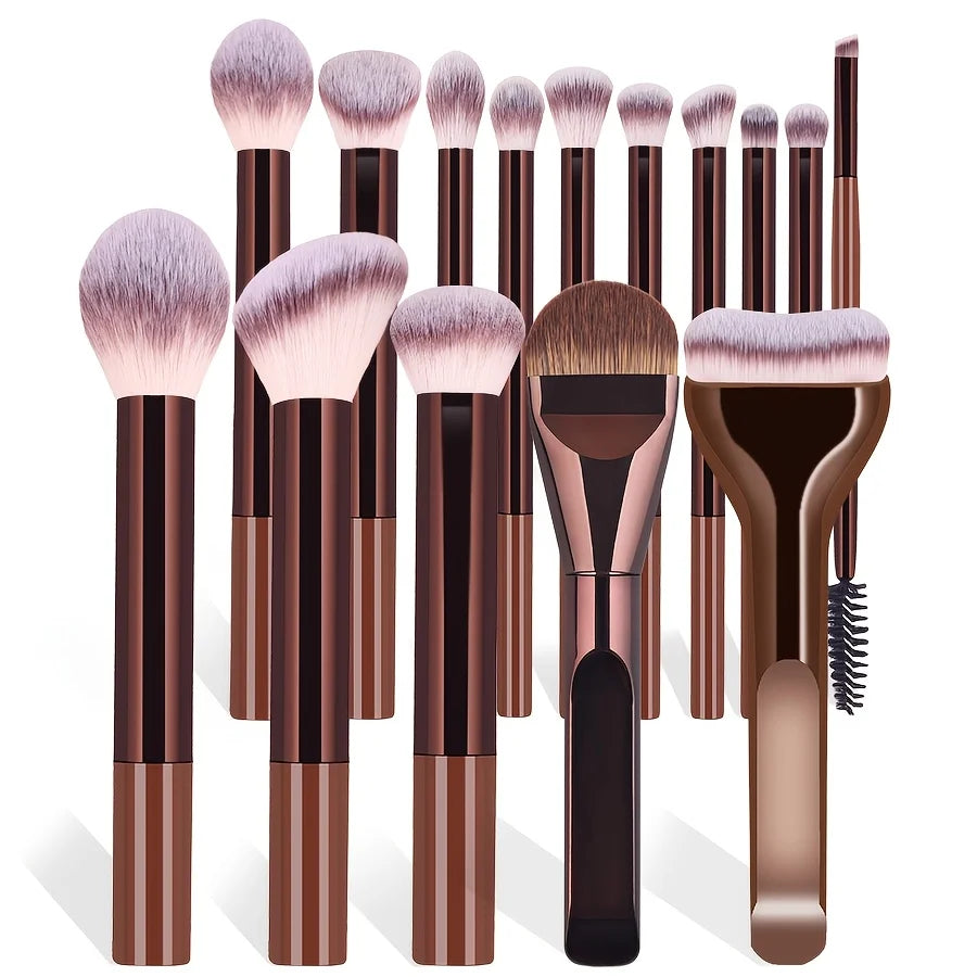 15-Piece Makeup Brush Set for Flawless Application