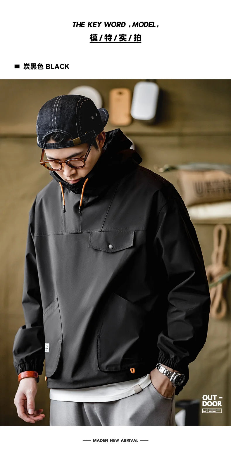 Men's Casual Multi-Pocket Hooded Jackets | Stylish Spring & Fall Wear