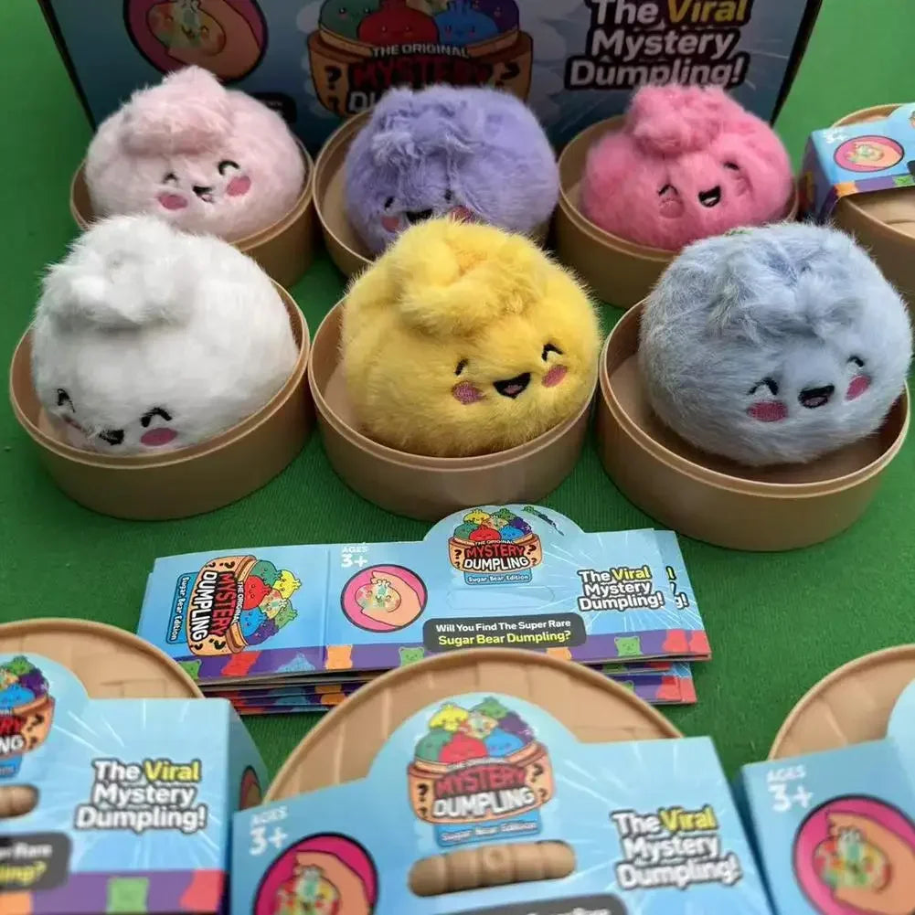 Stress-relieving Dumpling Series Blind Box Cute Fluffy Dumpling Stuffed Toy, Random Color Soft Plushie Collectible Surprise Gift