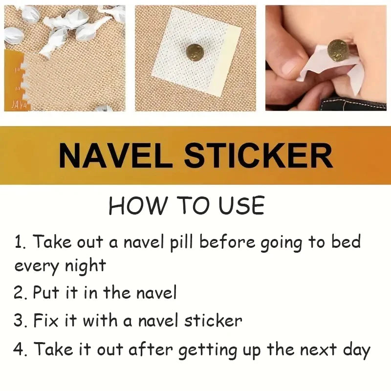 30PCS Belly Body Shaping Pills & Mugwort Navel Stickers | Reduce Swelling