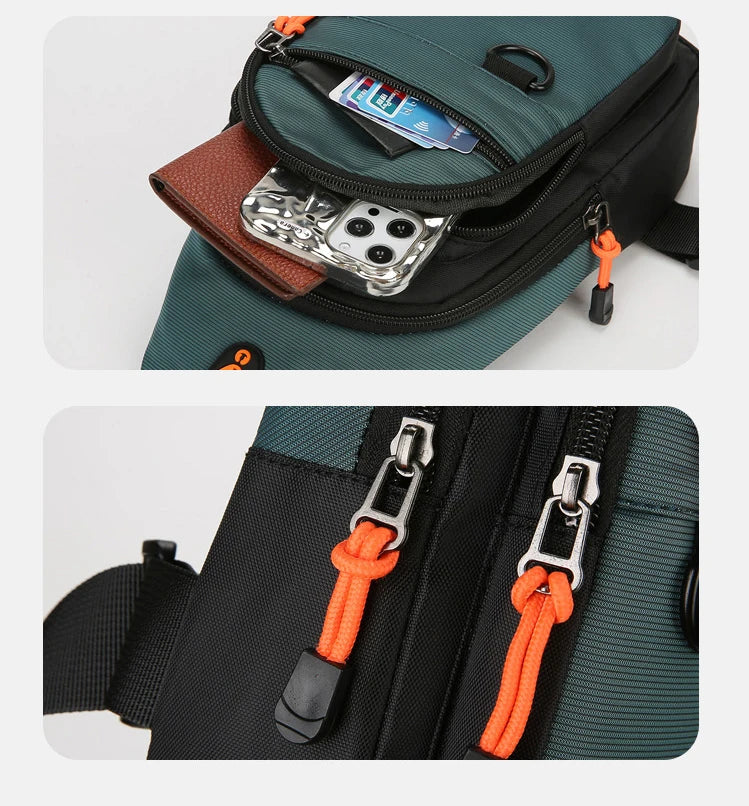 Men's Casual Sling Bag | Versatile Outdoor Chest Crossbody Pouch