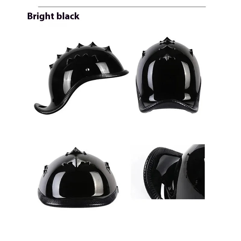 Vintage Retro Half Face Motorcycle Helmet | Lightweight Open Face 2026