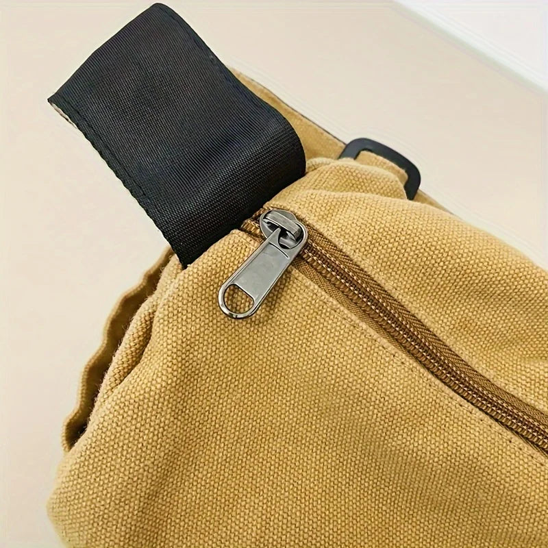 Versatile Canvas Messenger Bag | Large Capacity & Adjustable Design